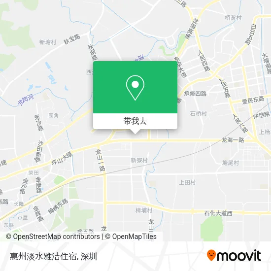 惠州淡水雅洁住宿地图