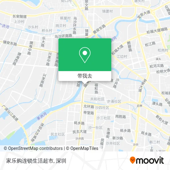 家乐购连锁生活超市地图