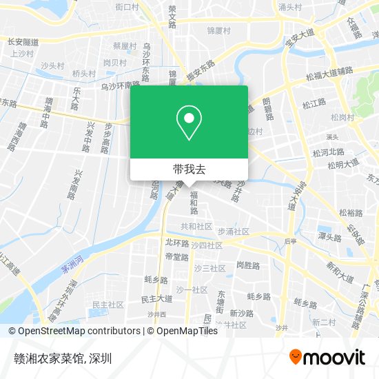赣湘农家菜馆地图