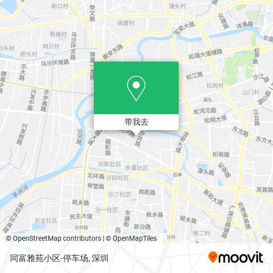 同富雅苑小区-停车场地图
