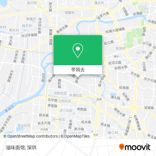 滋味面馆地图