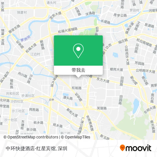 中环快捷酒店-红星宾馆地图