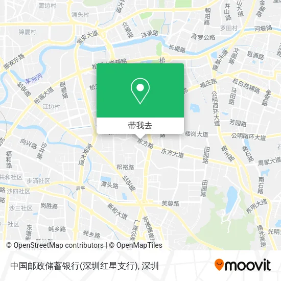 中国邮政储蓄银行(深圳红星支行)地图