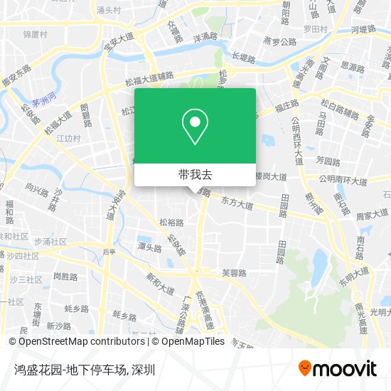 鸿盛花园-地下停车场地图