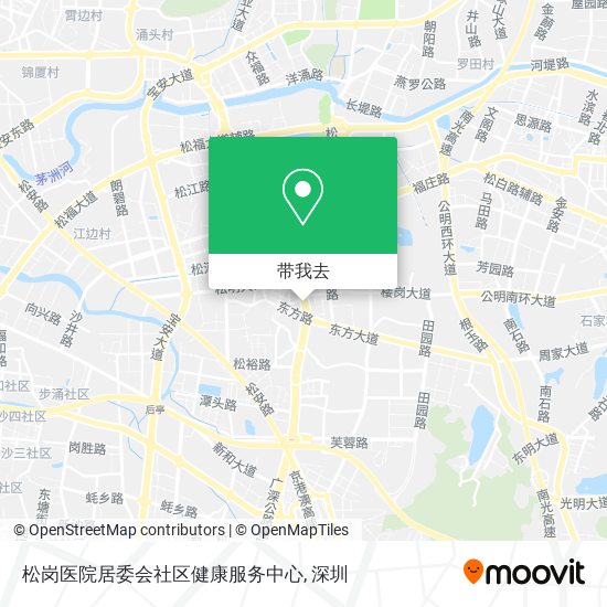 松岗医院居委会社区健康服务中心地图