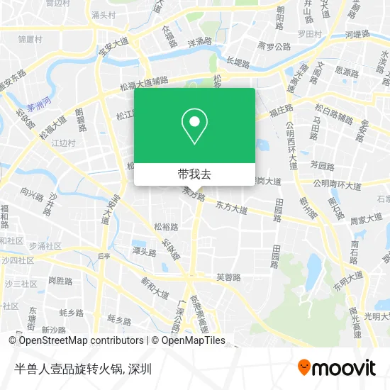 半兽人壹品旋转火锅地图