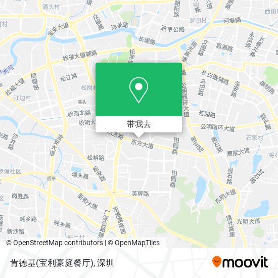 肯德基(宝利豪庭餐厅)地图