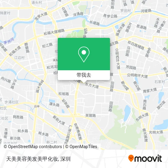 天美美容美发美甲化妆地图