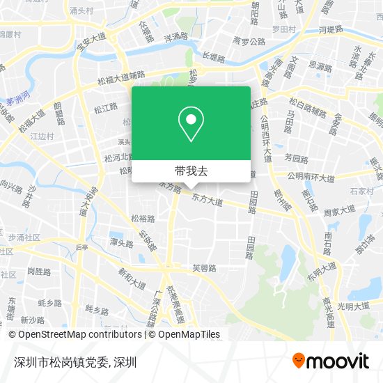 深圳市松岗镇党委地图