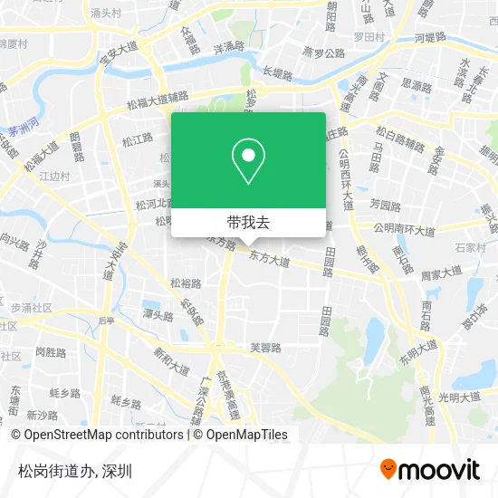 松岗街道办地图