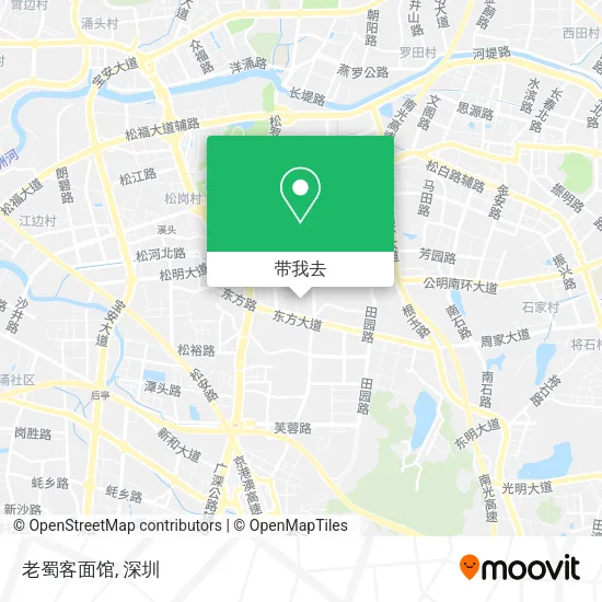 老蜀客面馆地图