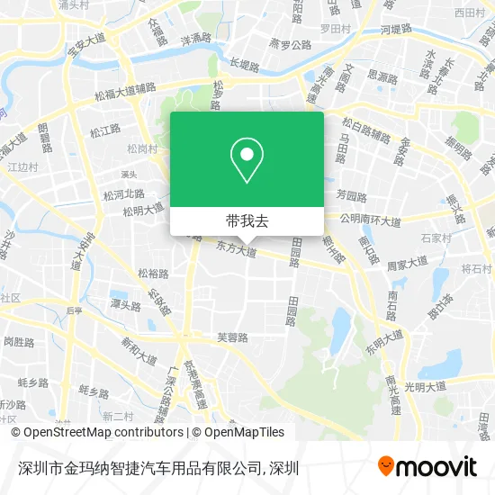 深圳市金玛纳智捷汽车用品有限公司地图