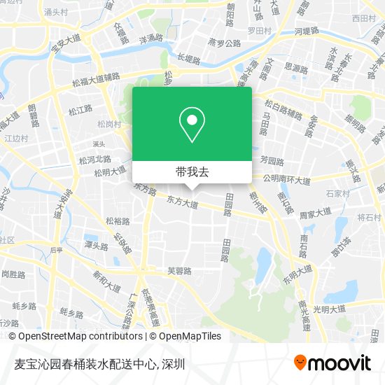 麦宝沁园春桶装水配送中心地图