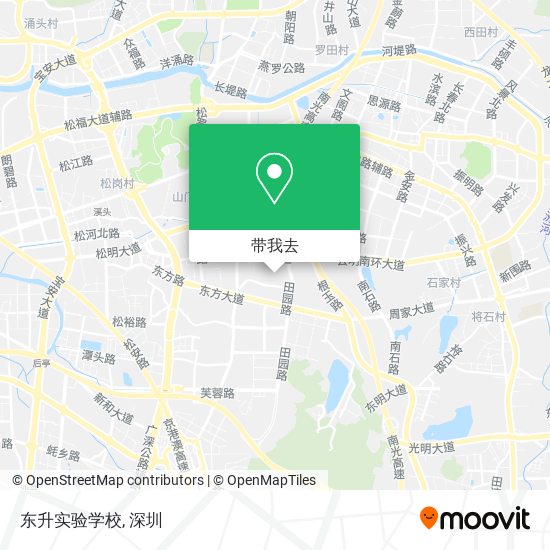 东升实验学校地图