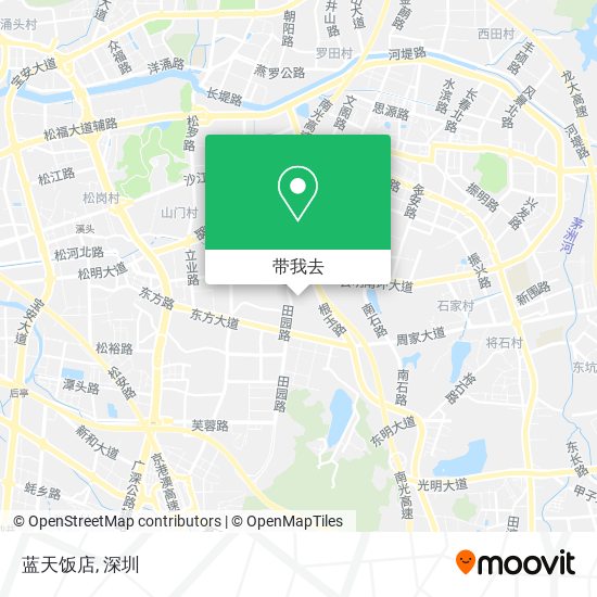 蓝天饭店地图