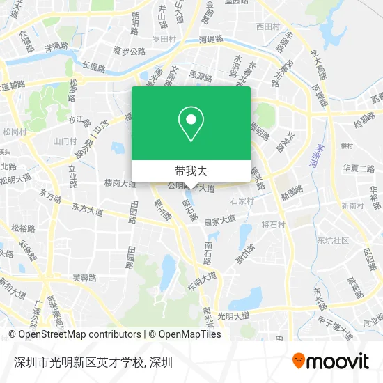 深圳市光明新区英才学校地图