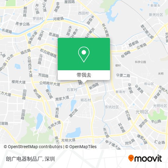 朗广电器制品厂地图