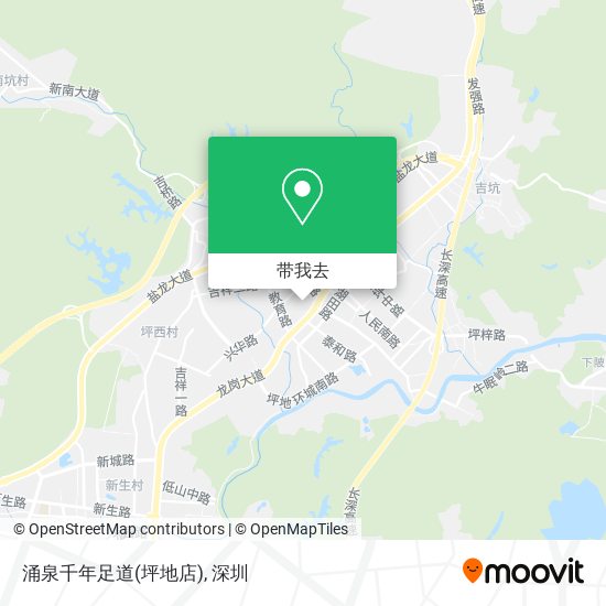 涌泉千年足道(坪地店)地图