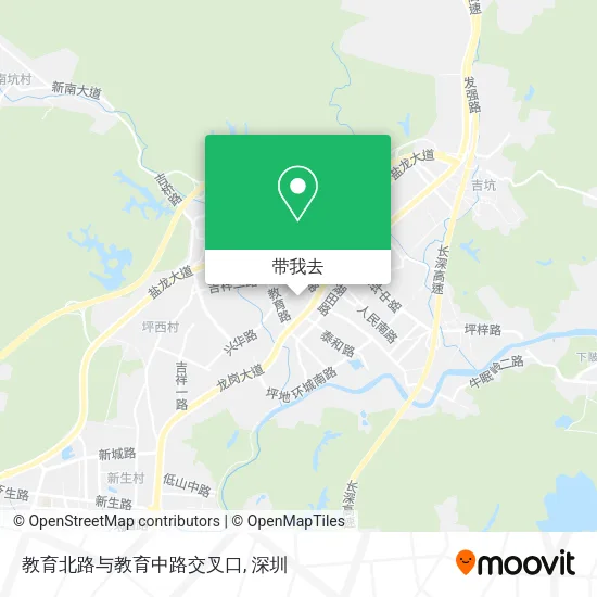 教育北路与教育中路交叉口地图