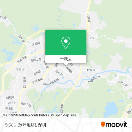 乐兴百货(坪地店)地图
