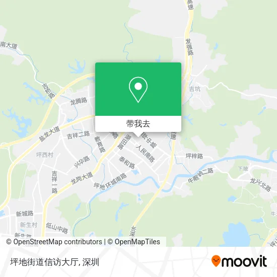 坪地街道信访大厅地图