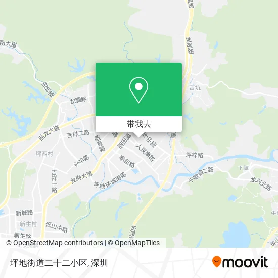 坪地街道二十二小区地图