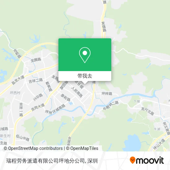 瑞程劳务派遣有限公司坪地分公司地图