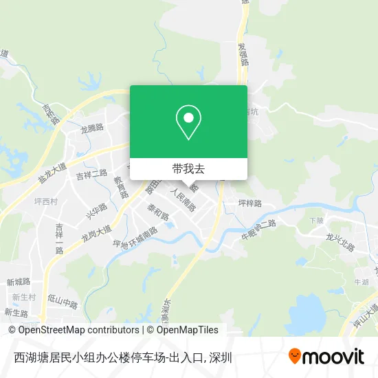 西湖塘居民小组办公楼停车场-出入口地图