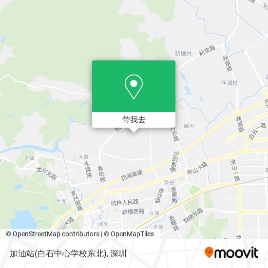 加油站(白石中心学校东北)地图