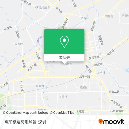 惠阳极速羽毛球馆地图