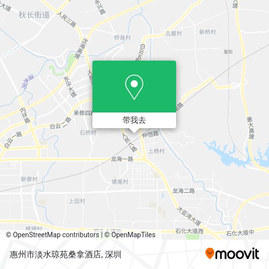 惠州市淡水琼苑桑拿酒店地图