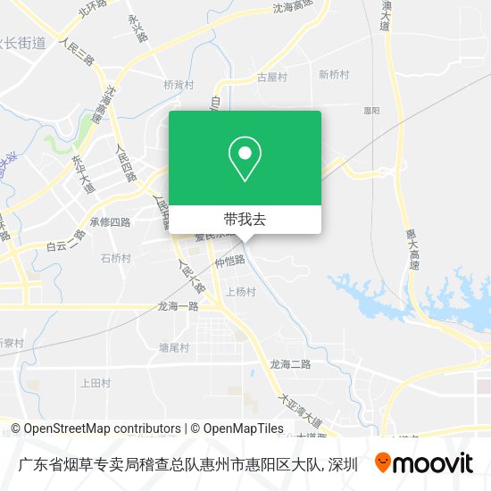 广东省烟草专卖局稽查总队惠州市惠阳区大队地图