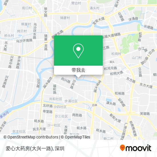 爱心大药房(大兴一路)地图