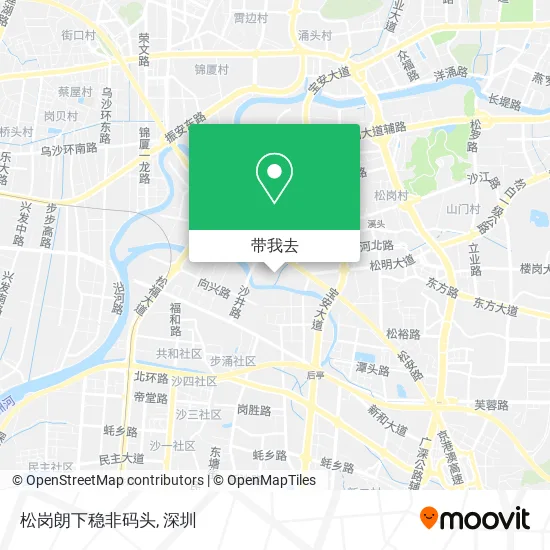 松岗朗下稳非码头地图
