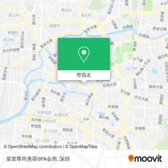 皇室尊尚美容SPA会所地图