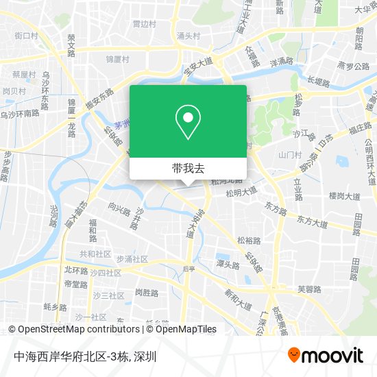 中海西岸华府北区-3栋地图