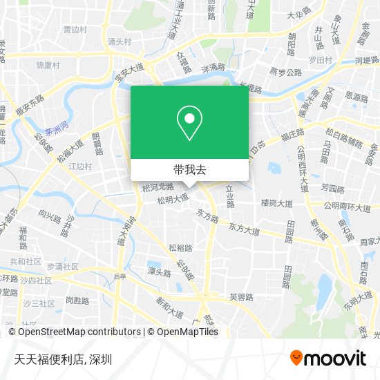 天天福便利店地图