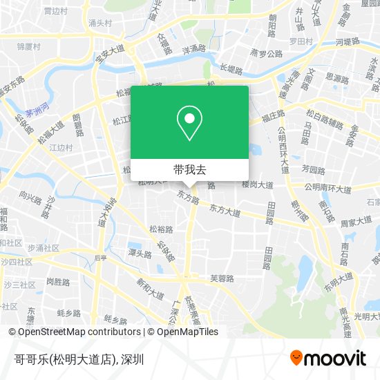 哥哥乐(松明大道店)地图