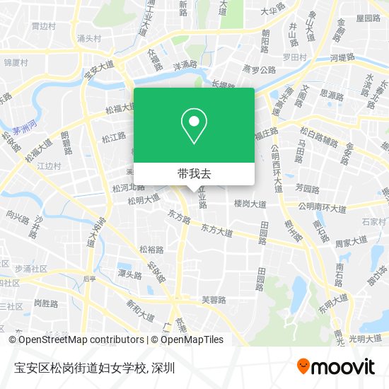 宝安区松岗街道妇女学校地图