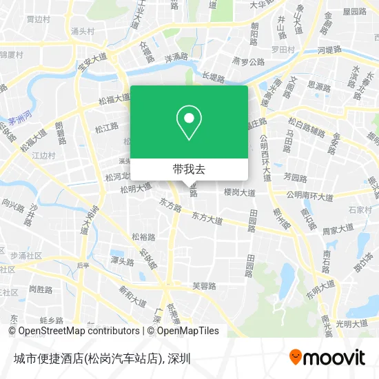 城市便捷酒店(松岗汽车站店)地图