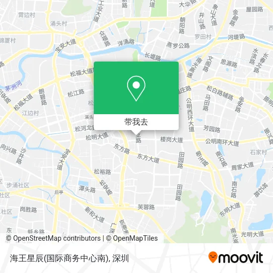海王星辰(国际商务中心南)地图