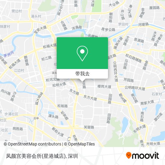 凤颜宫美容会所(星港城店)地图