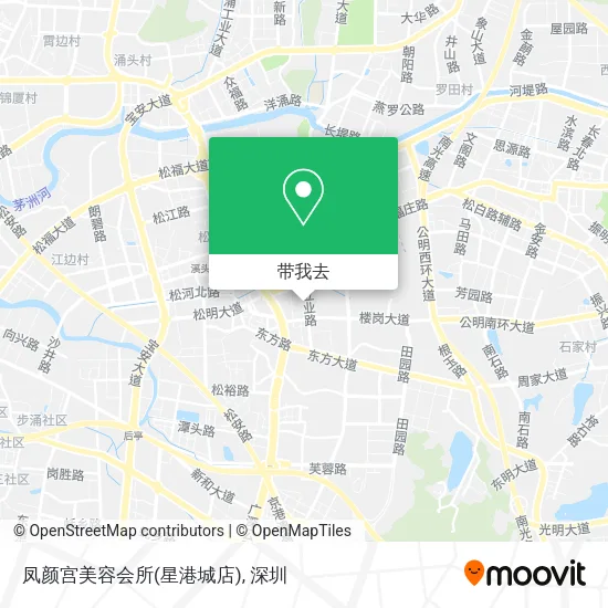 凤颜宫美容会所(星港城店)地图