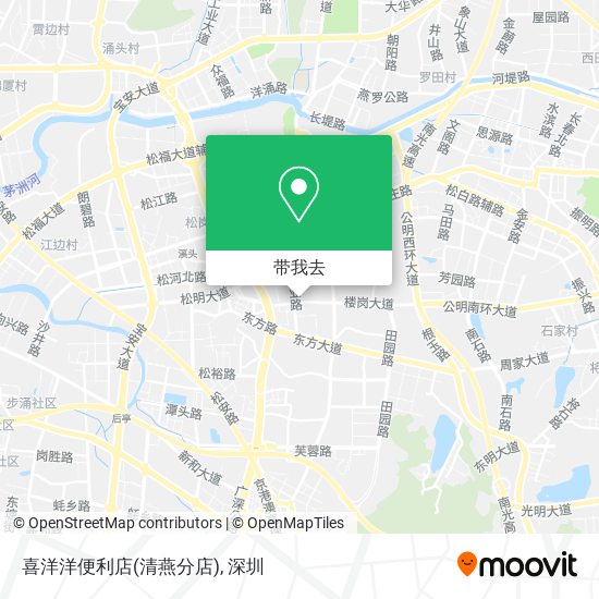 喜洋洋便利店(清燕分店)地图