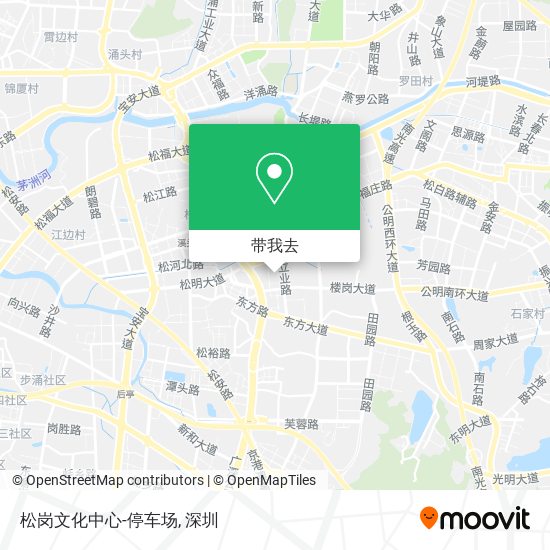松岗文化中心-停车场地图