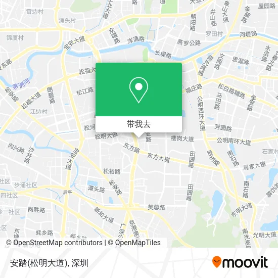 安踏(松明大道)地图