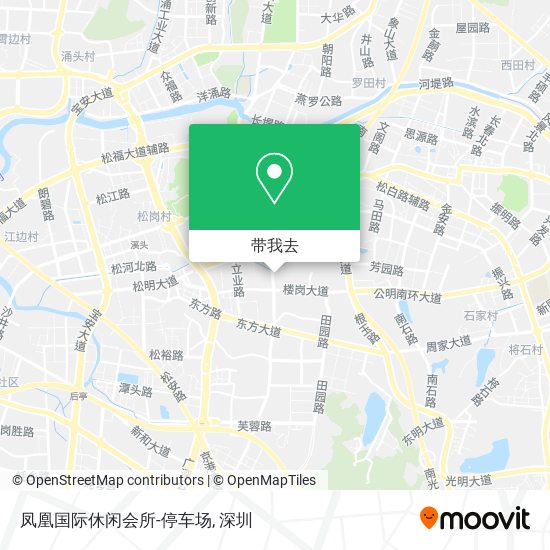 凤凰国际休闲会所-停车场地图
