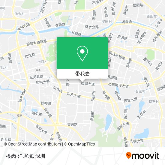 楼岗-洋眉坑地图