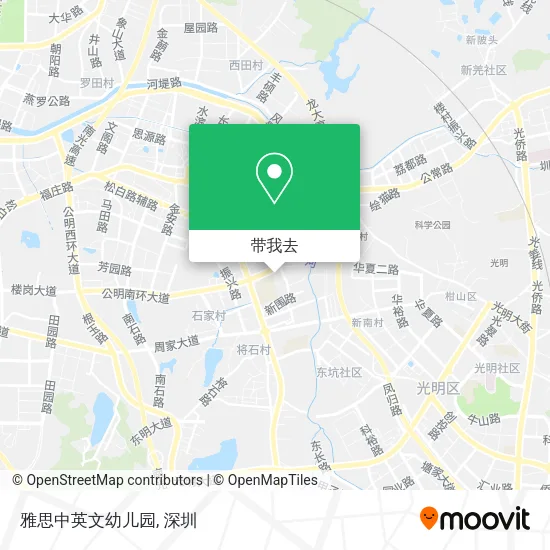 雅思中英文幼儿园地图