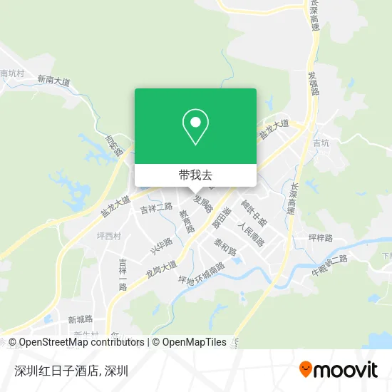 深圳红日子酒店地图